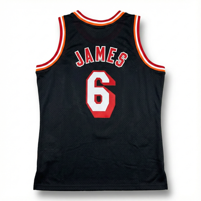 James '13-14 Black Swingman Jersey