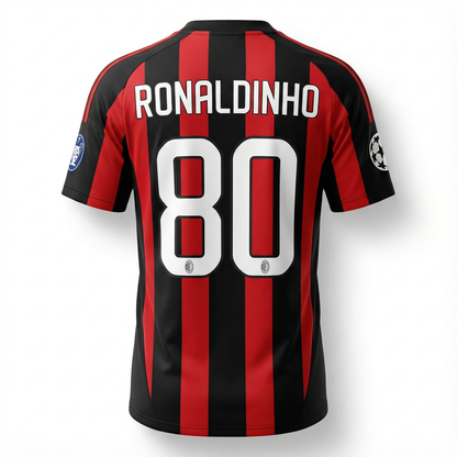 Ronaldinho '08 - 09 AC Milan Jersey