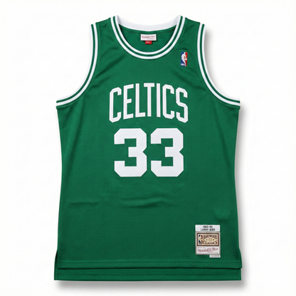 Bird '85-86 Green Swingman Jersey